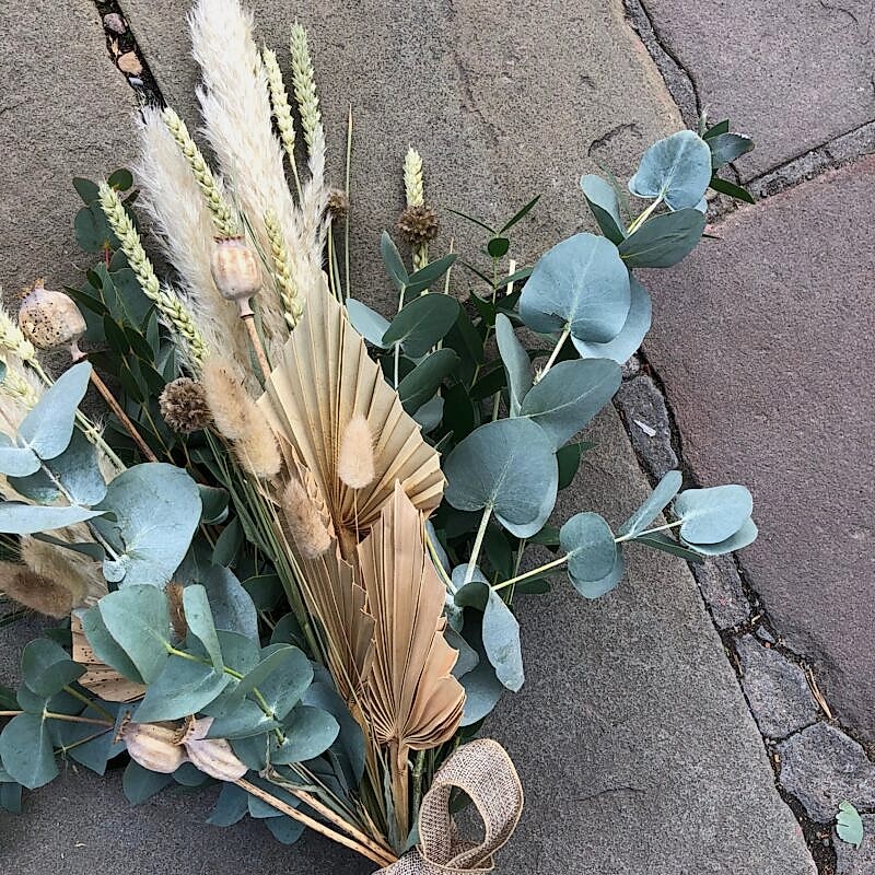 Dried floral arrangement