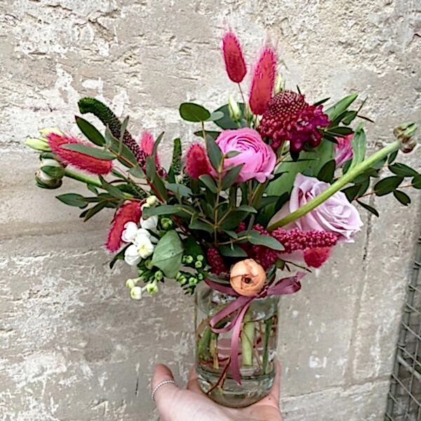 ‘Pop of Pink Jam Jar’