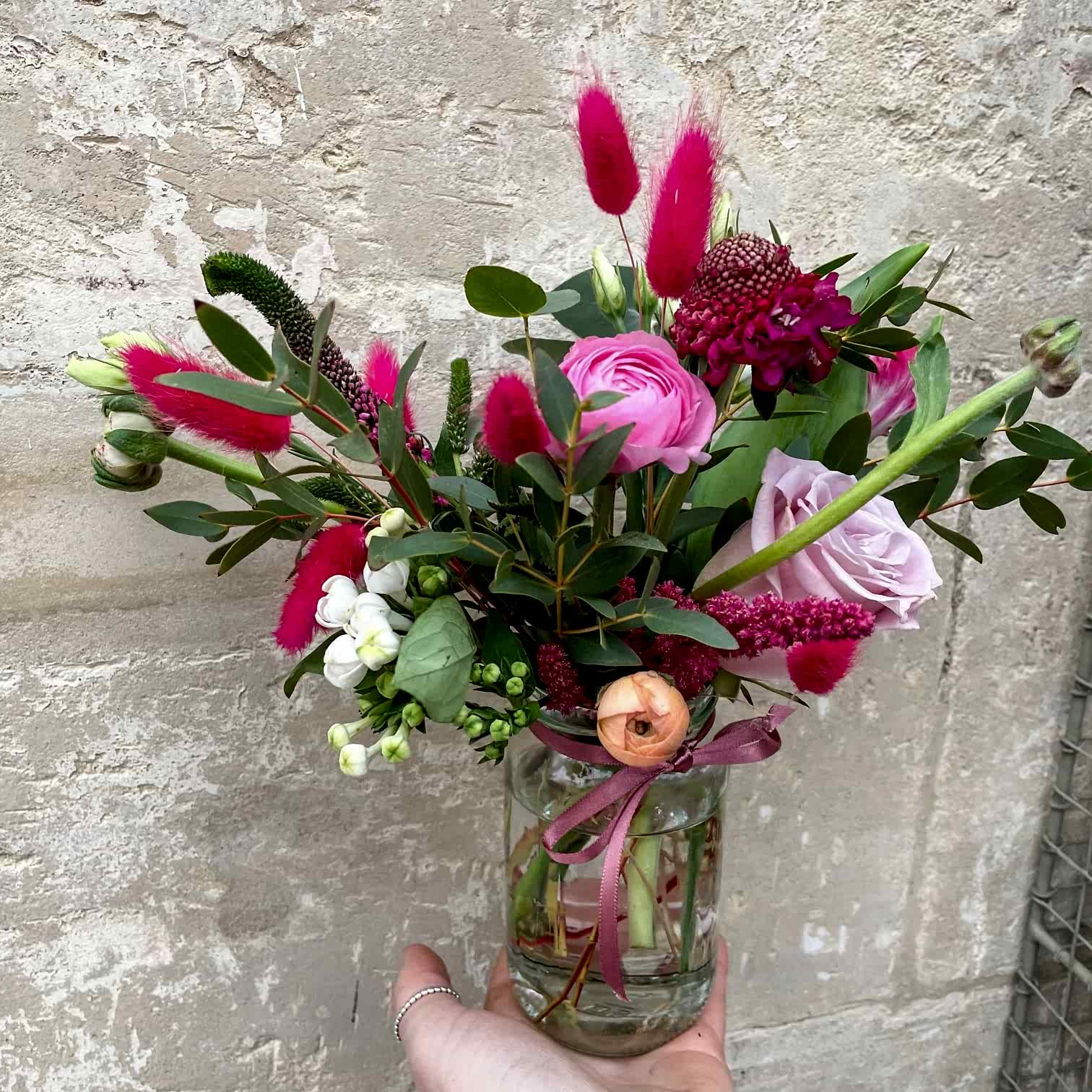 ‘Pop of Pink Jam Jar’