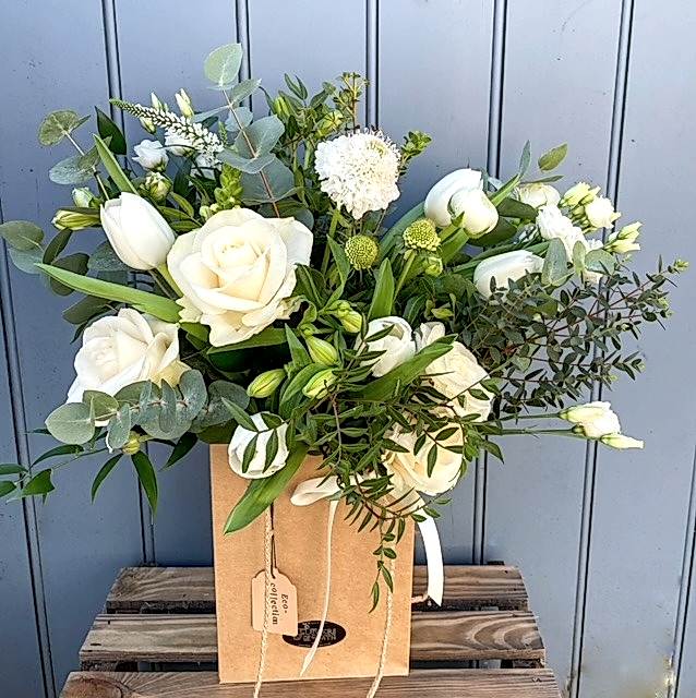 eco-friendly flower arrangement