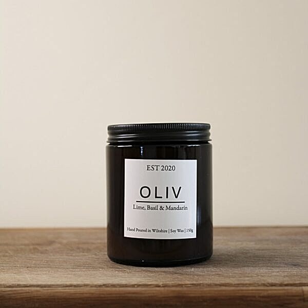 lime basil candles