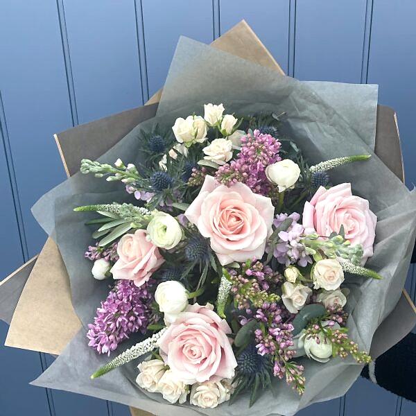 Soft pastels bouquet of flowers