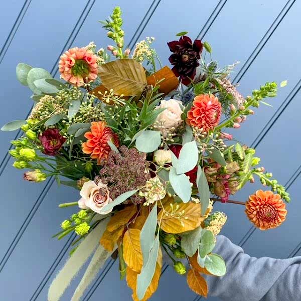 orange flower bouquet