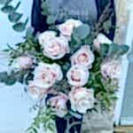 Valentine's bouquet of pale pink roses