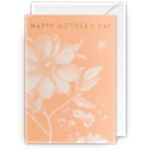 Wild Peony Mother's Day Card in peach tones