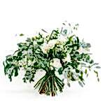 Ivory, white and green bouquet